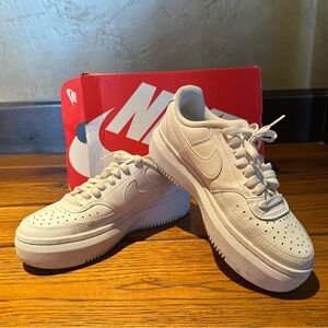Nike White "Court Vision" Sneakers
